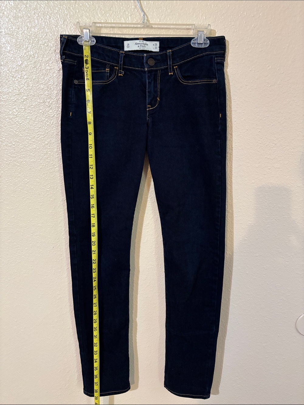 Abercrombie & Fitch Dark Indigo Skinny Jeans Size 2R